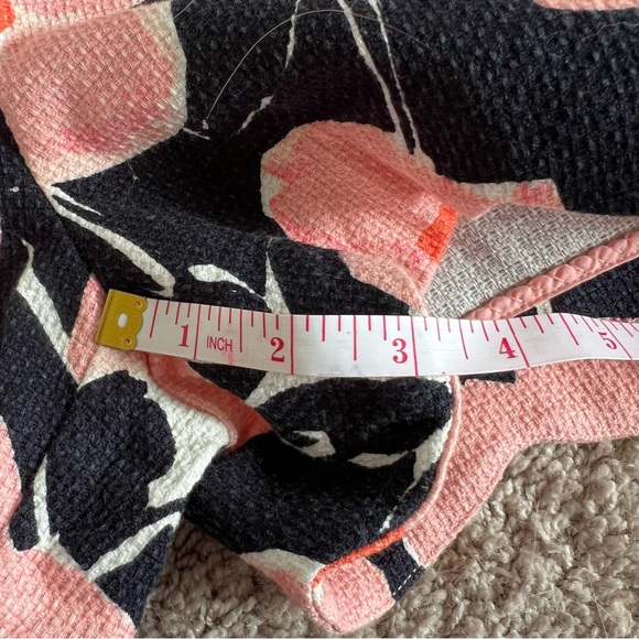 {Anthropologie} NWT Georgie Scalloped Floral Retro Blue Pink Shorts - Picture 9 of 12